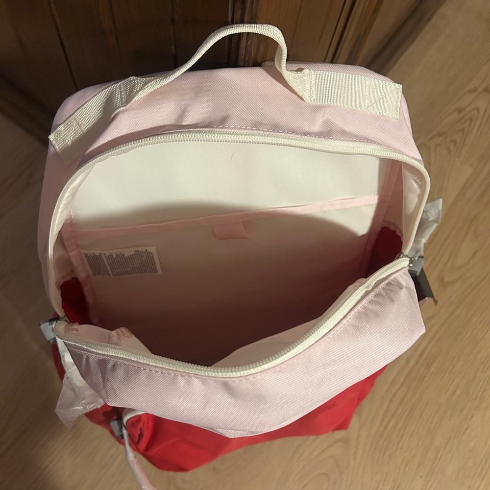 The North Face Two-Tone Light Pink and Hot Pink Backpack - Picture 3 of 4